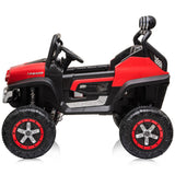 Masinuta electrica Chipolino OffRoad Mercedes Unimog cu scaun din piele si roti EVA red