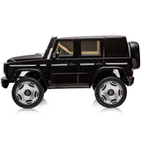 Masinuta electrica Chipolino SUV Mercedes EQG cu scaun din piele si roti EVA black