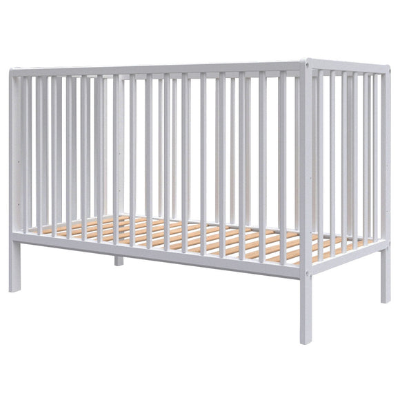Patut copii din lemn Hubners Dominic 120x60 cm alb
