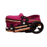 Carucior Belecoo 3 in 1 cu suspensii si roti cauciuc plin, reversibil, accesorizat culoare bej/maro BBD530WBM