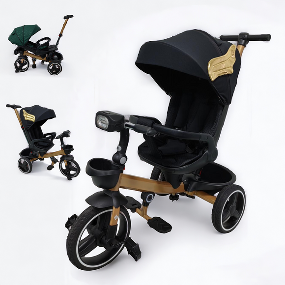 Tricicleta pentru copii, muzicala,cu pozitie de somn si scaunel reversibil, NEGRUFLY