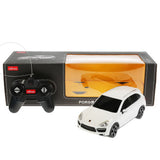 MASINA CU TELECOMANDA PORSCHE CAYENNE TURBO ALB CU SCARA 1 LA 24