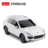 MASINA CU TELECOMANDA PORSCHE CAYENNE TURBO ALB CU SCARA 1 LA 24