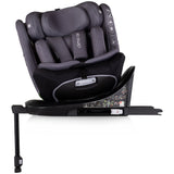 Scaun auto Chipolino Clima Air I-Size 40-150 cm cu sistem Isofix si sezut rotativ anthracite