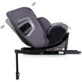 Scaun auto Chipolino Clima Air I-Size 40-150 cm cu sistem Isofix si sezut rotativ anthracite