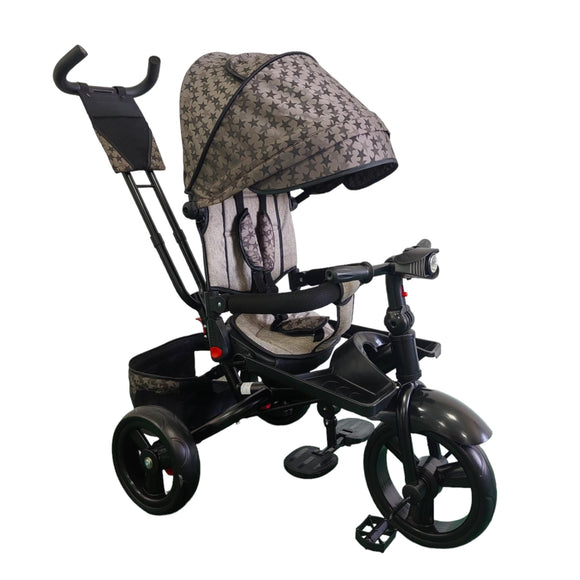 Tricicleta cu pozitie de somn, scaun rotativ si muzica distractiva, BEJ STEA