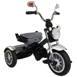 Tricicleta  evolutiva, roti cauciuc, cu pozitie de somn, scaun rotativ si muzica distractiva, culoare MOV, BBD5199M