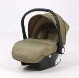 Carucior 3 in 1 Kidilo H2D+C Premium cu Landou, Parte Sport si Scoica Auto, Include saculet de picioare, Geanta pentru parinti, Sustine 22 kg, Olive