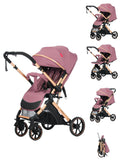 Carucior sport Belecoo,  cu maner reversibil , pozitie somn, pliere tip troller, max 15 kg, 6-36 luni, BBDB1, MOV