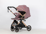 Carucior sport Belecoo,  cu maner reversibil , pozitie somn, pliere tip troller, max 15 kg, 6-36 luni, BBDB1, MOV