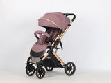 Carucior sport Belecoo,  cu maner reversibil , pozitie somn, pliere tip troller, max 15 kg, 6-36 luni, BBDB1, MOV