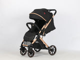 Carucior sport Belecoo,  cu maner reversibil , pozitie somn, pliere tip troller, max 15 kg, 6-36 luni, BBDB1,NEGRU NEW
