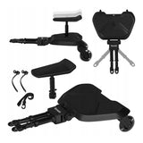 Adaptor universal carucior pentru al doilea copil, Lionelo, Buggy Board, 2 in 1, 3 pozitii reglare sezut pe inaltime, Platforma antiderapanta, Roti cu lumini colorate, Sustine 25 kg, Negru