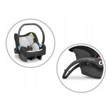 Carucior 3 in 1, Lionelo, Amber, Cadru aluminiu, Cu landou intarit si salteluta moale, Cu scoica auto testata ADAC, Reversibil, Cu accesorii, Geanta parinti, Pana la 22 kg, Albastru