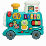 Antemergator 5 in 1 Magic Train, Free2Move, Cu diverse activitati de joaca, Panou Educational, Efecte sonore si luminoase, Green