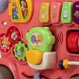 Antemergator 5 in 1 Magic Train, Free2Move, Cu diverse activitati de joaca, Panou Educational, Efecte sonore si luminoase, Pink