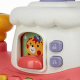 Antemergator 5 in 1 Magic Train, Free2Move, Cu diverse activitati de joaca, Panou Educational, Efecte sonore si luminoase, Pink