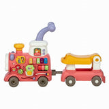 Antemergator 5 in 1 Magic Train, Free2Move, Cu diverse activitati de joaca, Panou Educational, Efecte sonore si luminoase, Pink