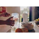 Aparat de gatit, Lionelo, BabyMenu, 5 in 1, Cu gatire la abur, dezghetare, amestecare, incalzire, sterilizare, Cu recipient din tritan, Alb