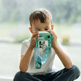 Aparat foto copii cu printare instant, Free2Play, Camere duale fata-spate, Cadre distractive, Cu 6 filtre, Dino