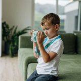 Aparat foto copii cu printare instant, Free2Play, Camere duale fata-spate, Cadre distractive, Cu 6 filtre, Unicorn