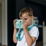 Aparat foto copii cu printare instant, Free2Play, Camere duale fata-spate, Cadre distractive, Cu 6 filtre, Unicorn