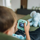 Aparat foto copii cu printare instant, Free2Play, Camere duale fata-spate, Cadre distractive, Cu 6 filtre, Unicorn