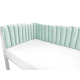 Aparatoare pentru patut, MimiNu, Tip panou, Pentru patut, Lungime 180 cm, Din catifea, Cold Mint