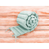 Aparatoare pentru patut, MimiNu, Tip panou, Pentru patut, Lungime 180 cm, Din catifea, Cold Mint