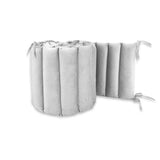 Aparatoare pentru patut, MimiNu, Tip panou, Pentru patut, Lungime 180 cm, Din catifea, Grey