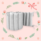 Aparatoare pentru patut, MimiNu, Tip panou, Pentru patut, Lungime 180 cm, Din catifea, Grey