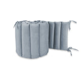 Aparatoare pentru patut, MimiNu, Tip panou, Pentru patut, Lungime 180 cm, Din catifea, Jeans