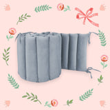 Aparatoare pentru patut, MimiNu, Tip panou, Pentru patut, Lungime 180 cm, Din catifea, Jeans