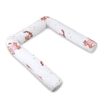 Aparatoare pentru patut, MimiNu, Tip rulou, Cu husa detasabila, Lungime 180 cm, Din bumbac certificat Oeko Tex Standard 100, Design, Betty