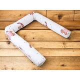 Aparatoare pentru patut, MimiNu, Tip rulou, Cu husa detasabila, Lungime 180 cm, Din bumbac certificat Oeko Tex Standard 100, Design, Betty