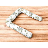 Aparatoare pentru patut, Qmini, Tip rulou, Cu husa detasabila, Lungime 180 cm, Din bumbac certificat Oeko Tex Standard 100, Safari