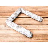 Aparatoare pentru patut, Qmini, Tip rulou, Cu husa detasabila, Lungime 180 cm, Din bumbac certificat Oeko Tex Standard 100, Teddy Bear and Friends Pink