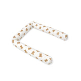 Aparatoare pentru patut, Qmini, Tip rulou, Cu husa detasabila, Lungime 180 cm, Din bumbac certificat Oeko Tex Standard 100, Teddy Toys