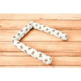 Aparatoare pentru patut, Qmini, Tip rulou, Cu husa detasabila, Lungime 180 cm, Din bumbac certificat Oeko Tex Standard 100, Teddy Toys