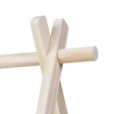 Arcada de activitati Montessori, Lionelo, Anis, Din lemn de pin, Jucarii plus, 4 jucarii suspendate, Stimuleaza simturile, Pliere rapida, 0+ luni, Multicolor