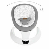 Balansoar electric, Jane, Moon, Cu 5 trepte de viteza, Timer, 12 melodii si 5 sunete ale naturii, Conform cu standardul european EN 12790:2023, Botanic