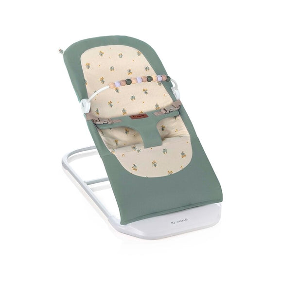 Balansoar, Jane, Ballu, Pliabil, Cu bara de jucarii si spatar reglabil in 3 pozitii, Conform cu standardul european de siguranta EN 12790:2023, Botanic