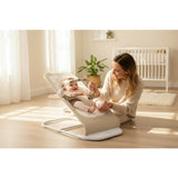 Balansoar, Jane, Ballu, Pliabil, Cu bara de jucarii si spatar reglabil in 3 pozitii, Conform cu standardul european de siguranta EN 12790:2023, Iris