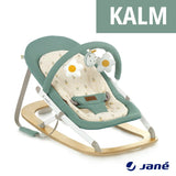 Balansoar, Jane, Kalm, Pliabil, Cu bara de jucarii si spatar reglabil, Cu baza din lemn, Conform cu standardul european de siguranta EN 12790:2023, Botanic