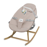 Balansoar, Lionelo, Dalia, Inaltime reglabila in 2 pozitii, Cu husa detasabila, Bara de jucarii, Pana la 9 kg, Usor, 3.2 kg, Bej