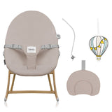 Balansoar, Lionelo, Dalia, Inaltime reglabila in 2 pozitii, Cu husa detasabila, Bara de jucarii, Pana la 9 kg, Usor, 3.2 kg, Bej