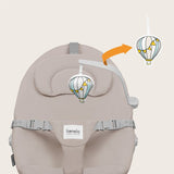 Balansoar, Lionelo, Dalia, Inaltime reglabila in 2 pozitii, Cu husa detasabila, Bara de jucarii, Pana la 9 kg, Usor, 3.2 kg, Bej