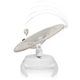 Balansoar, Lionelo, Iris, 2 in 1, Rotire 360 grade, Electric, Cu 3 moduri de leganare, Cu 5 trepte de viteza, Cu 3 pozitii de inclinare, 12 melodii, Silentios, Pana la 9 kg, Bej