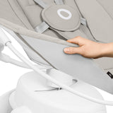 Balansoar, Lionelo, Iris, 2 in 1, Rotire 360 grade, Electric, Cu 3 moduri de leganare, Cu 5 trepte de viteza, Cu 3 pozitii de inclinare, 12 melodii, Silentios, Pana la 9 kg, Bej