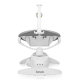 Balansoar, Lionelo, Iris, 2 in 1, Rotire 360 grade, Electric, Cu 3 moduri de leganare, Cu 5 trepte de viteza, Cu 3 pozitii de inclinare, Pana la 9 kg, Gri